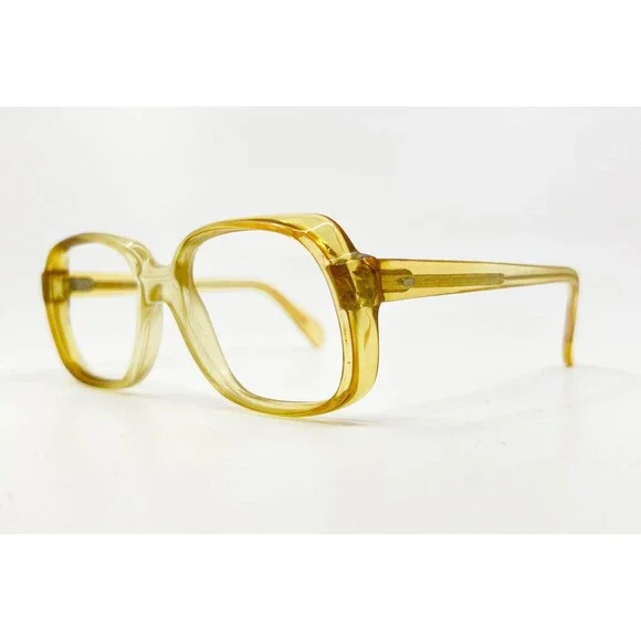Fred Lunettes Eyeglasses Square Translucent Amber Tortoise Women