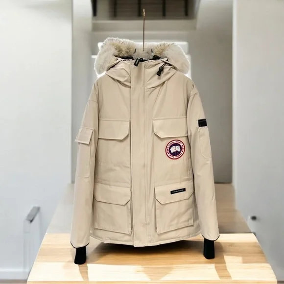 Canada Goose Men's Cream Puffer Jacket