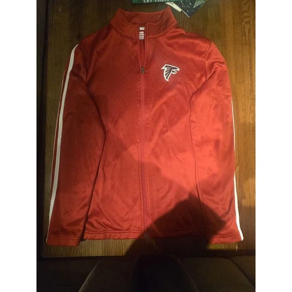 Atlanta Falcons Full Zip Jacket Mens Medium Red NFL Team Apparel Track