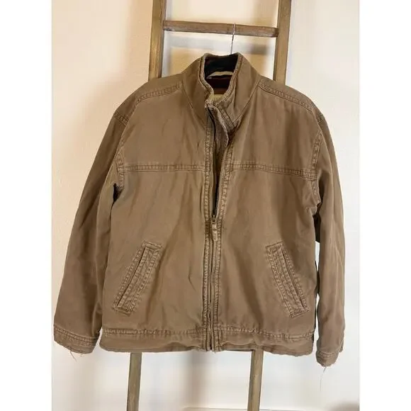 Y2K Aeropostale Distressed Corduroy Brown Barn Jacket Insulated Mens XL Coat