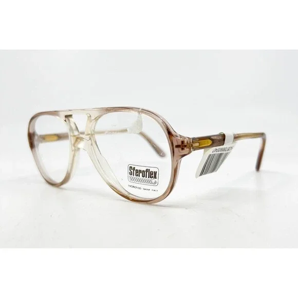 Sferoflex Eyeglass Frames Kids Pale Brown Aviator 50-16-135 31163