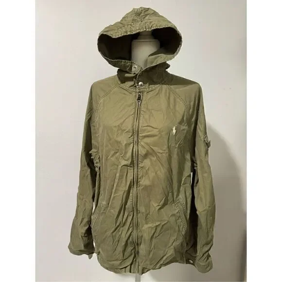 Polo Ralph Lauren green Hooded full zip