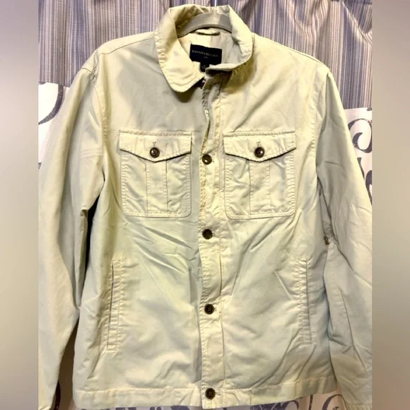 GUC Banana Republic Cream Lightweight Jacket Classic Style Size M‎