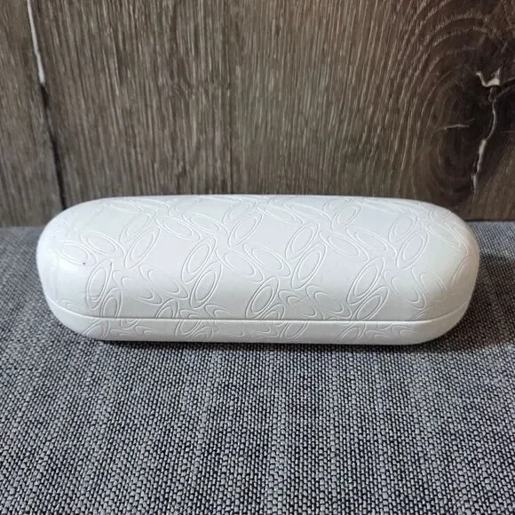 OAKLEY WHITE SUNGLASSES GLASSES HARD CLAM SHELL CASE