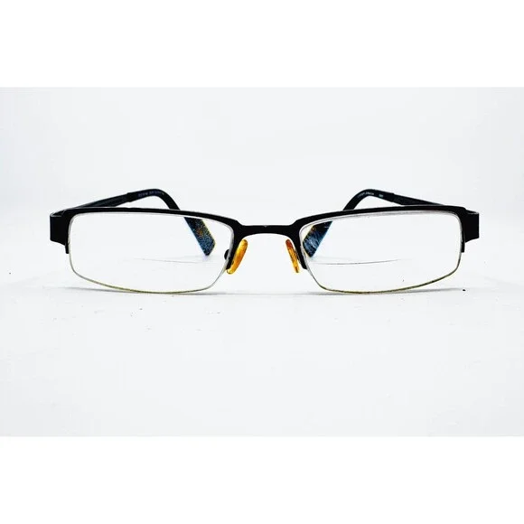 Caravelle by Bulova Eyeglasses Mens Dark Gunmetal Ghent Half Rim 50-19-140