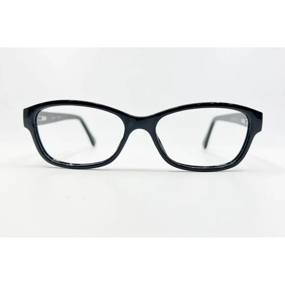 Enhance Eyeglass Frames Womens Black Cat Eye Paris France 3906 51-16-135