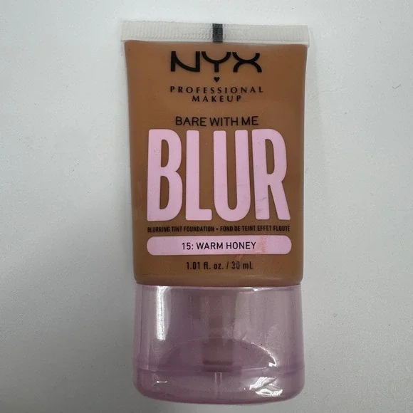 NYX Bare With Me Blur Blurring Tint‎ Foundation 15 Warm Honey 1.01oz BWMBT15