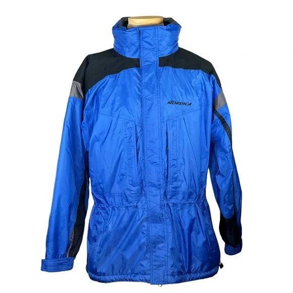 Vintage Men’s Nordica All Terrain Insulated Blue Ski / Snow Jacket XL