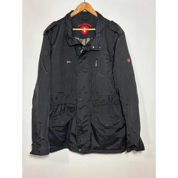 Wellensteyn Jacket Mens XXL Black Safari Utility Military Waterproof Windproof‎