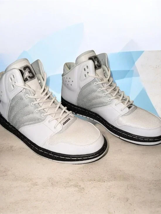 👟⚡ Jordan 1 Flight 4 Premium White Silver Sneakers | Men’s 9