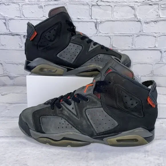 Paris Saint-Germain x Jordan 6 Retro BG‎ Iron Grey Size 6.5Y CN1078-001 Women 8
