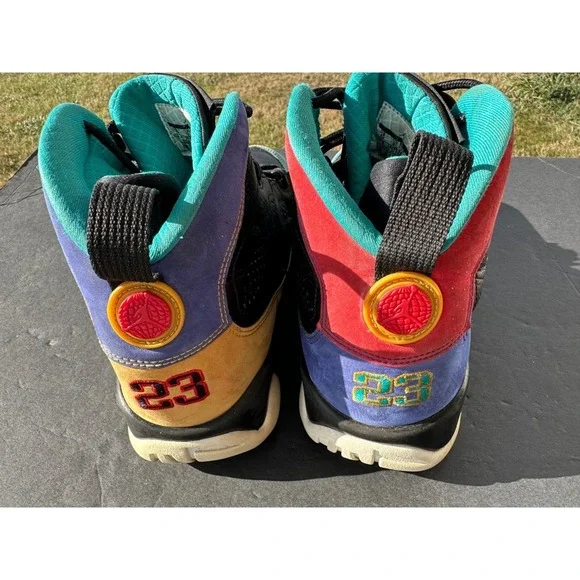 Air Jordan 9 Retro  GS DREAM IT DO IT Kids Shoes Size‎ 10 Youth Black Multicolor