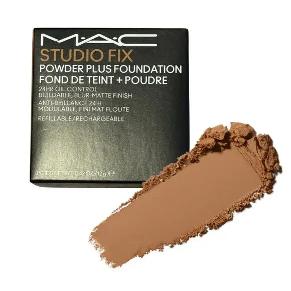 MAC Studio Fix Powder Plus Foundation — C8 Deep Olive/Golden ✨ NIB Sealed