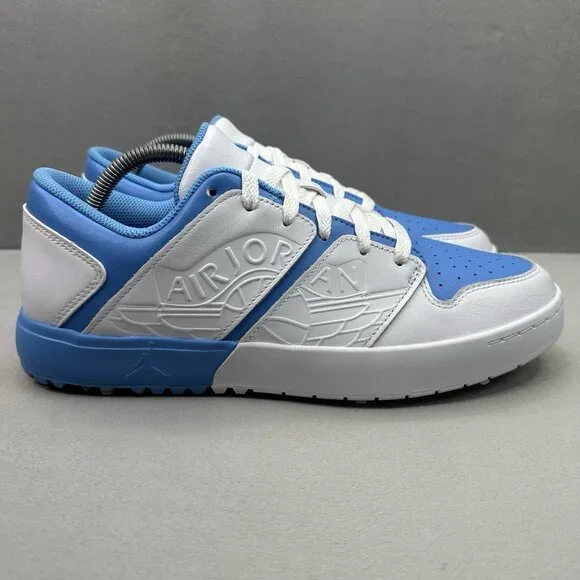 Jordan NU Retro 1 Low G‎ Mens Size 10 Golf Shoes University Blue UNC Spikes NEW