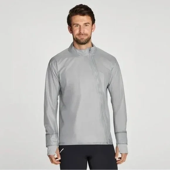 HOKA ONE ONE Performance Shield Jacket XS‎ Gray Running Lightweight NWT