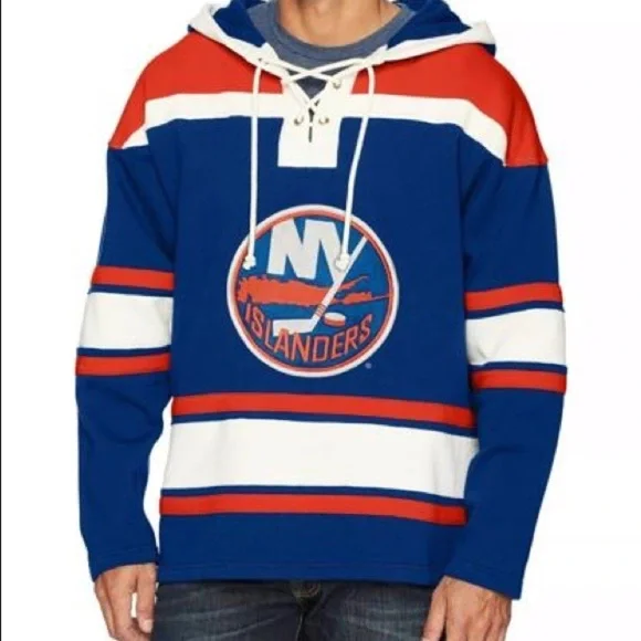 Vintage embroidered New York islanders Pullover Hoodie