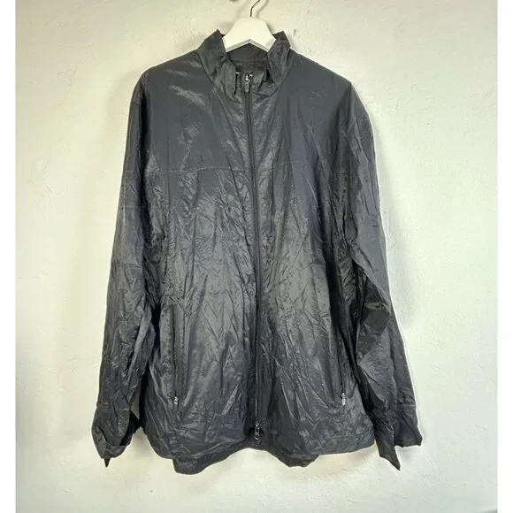 Callaway Weather Series Mens Black Full-Zip Lightweight Windbreaker Jacket XL