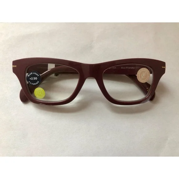 New Cherry Lucky Star Peepers BLUE LIGHT FILTERING Reading Glasses +2.50