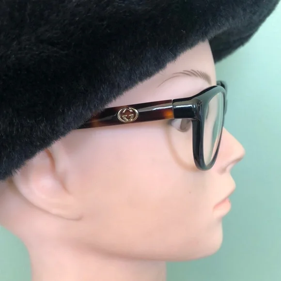 Gucci, Authentic Women's Black Prescription Glass With Case