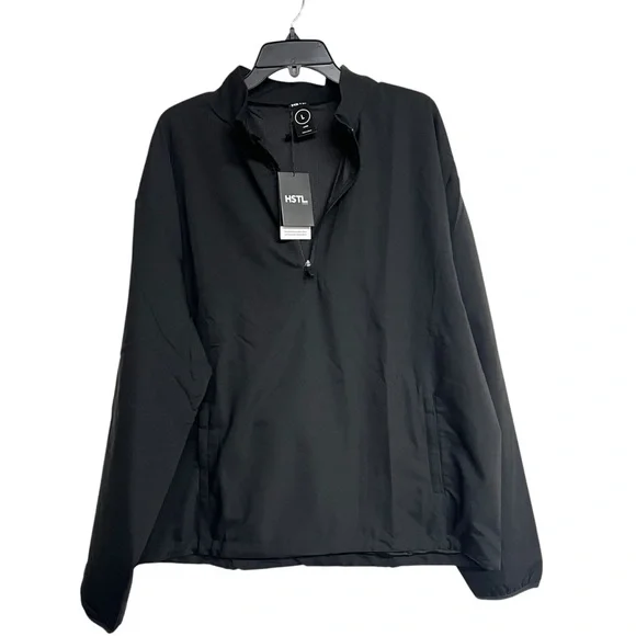 New Mens HSTL Made Training‎ Anorak Jacket in Black
