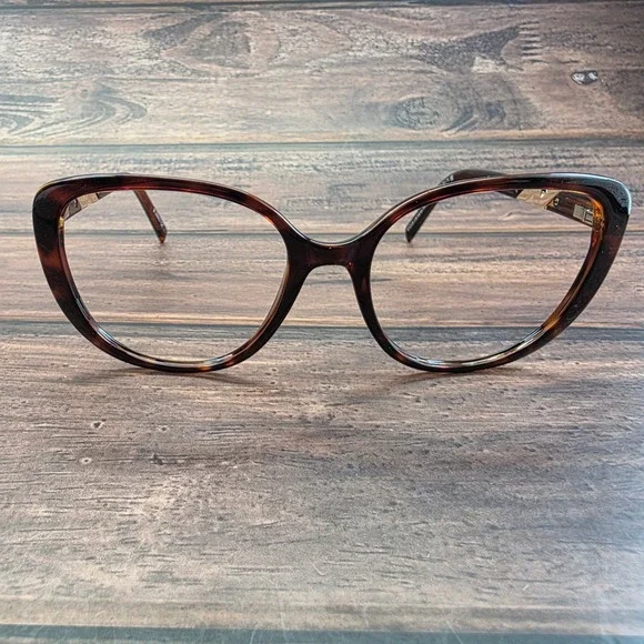 Karen Millen RX15 Tortoiseshell Cat Eye Eyeglasses Frames Womens 57-18-140 Brown