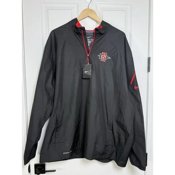 NWT San Diego State Aztecs Nike Storm-FIT 1/4-Zip Pullover Windbreaker Jacket XL
