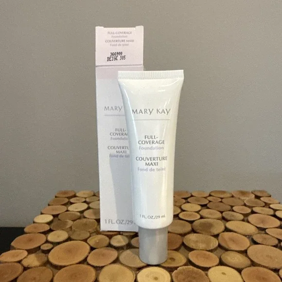 Mary Kay‎ Full Coverage Foundation Beige 305 - Gray Cap # 366900 Normal To Dry