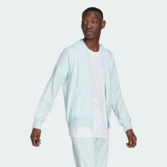 Adidas running racing soccer knitted vintage track jacket