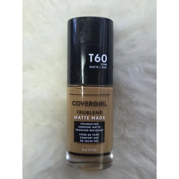 Covergirl TruBlend Matte Made Foundation T60 Warm Sun 1oz 30ml New