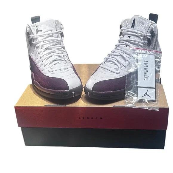 Air Jordan 12 Retro SP A Ma Maniere White Burgundy Crush DV6989-100 Mens 8