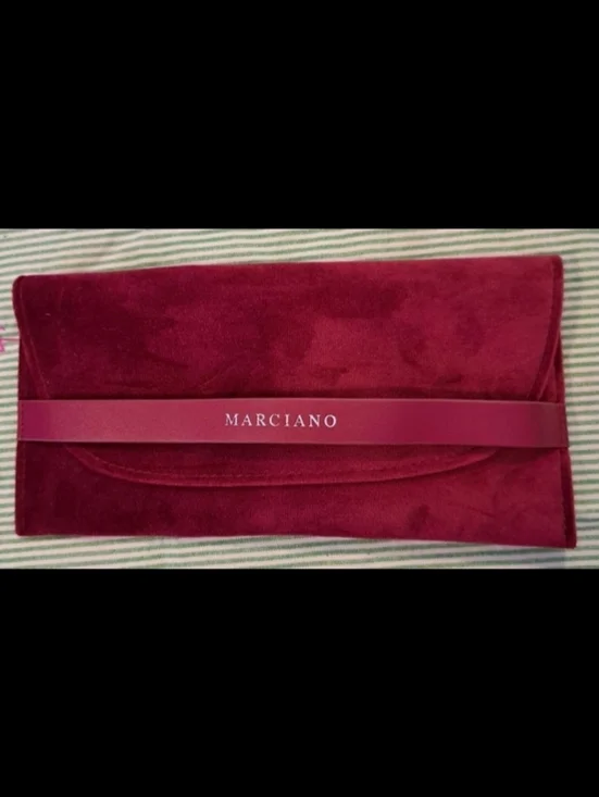 NWOT Marciano Maroon Burgundy Velvet Velour Sunglasses Sunnies Glasses Case