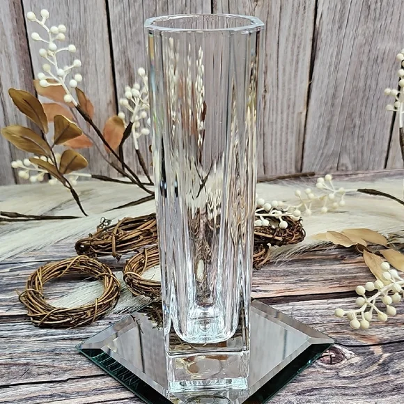 VINTAGE CRISTAL D'ARQUES FRANCE BEAUBOURG 24% LEAD CRYSTAL VASE