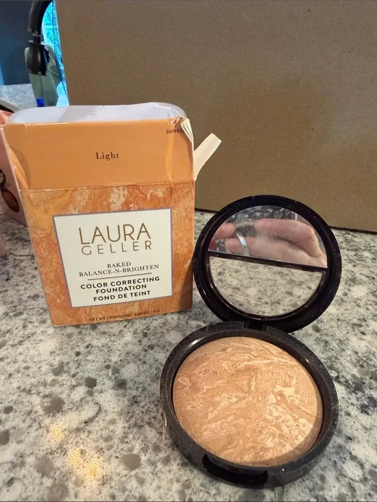 Laura Geller Baked Color Correcting Foundation - Light New with damaged box
