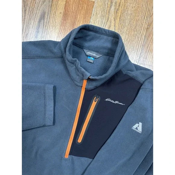 Eddie Bauer First Ascent Men's Cloud‎ Layer Pro 1/4-Zip Pullover Size Large Gray