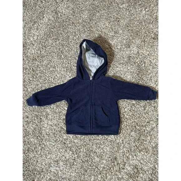 Simple Joys by Carter’s Baby Hoodie Jacket Navy Blue 3–6 Months