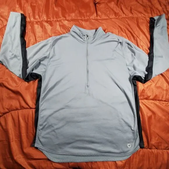 Nike Sphere Men's Team Jacket Size XXL Black‎ & Grey Color-Block Half Zip