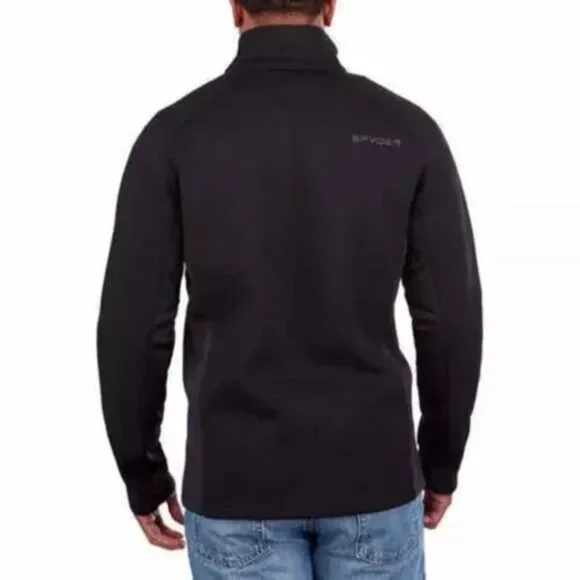Spyder Black Half-Zip Gait Pullover Sweater Jacket Size M