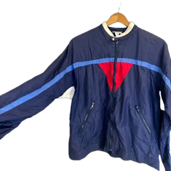 Vintage Gianfranco Ruffini Sport Active Wear Track Jacket 80s Windbreaker
