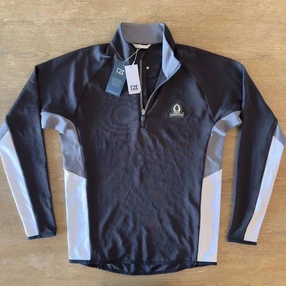 NEW Cutter & Buck Men's Long-Sleeve Quarter-Zip Pullover Golf Shirt-Pro Bowl-SML