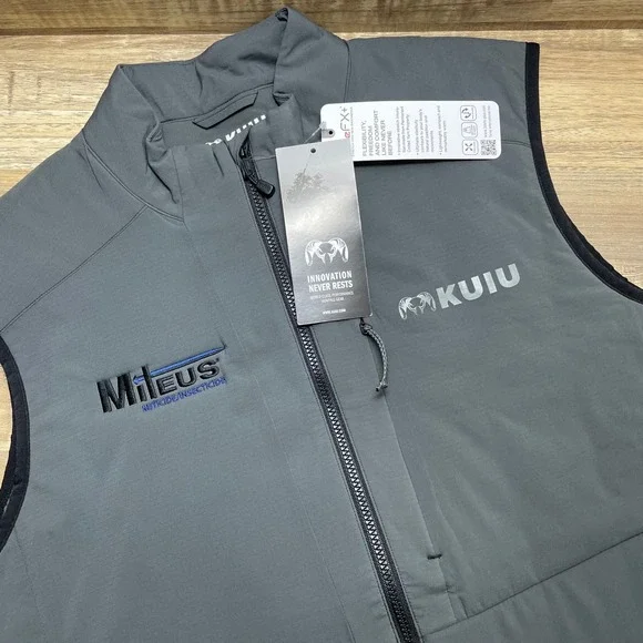 KUIU Kenai 3deFX+ Insulated Hunting Vest Mens Medium Gunmetal Grey 50039-GM New