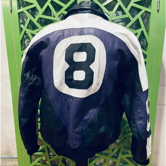 Michael Hoban WHEREMI Classic Vintage Leather “8 Ball” Jacket