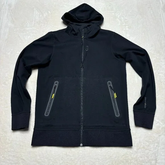 Cole Haan ZeroGrand Mens Jacket‎ Sz Small Black Soft Shell Waterproof Breathable