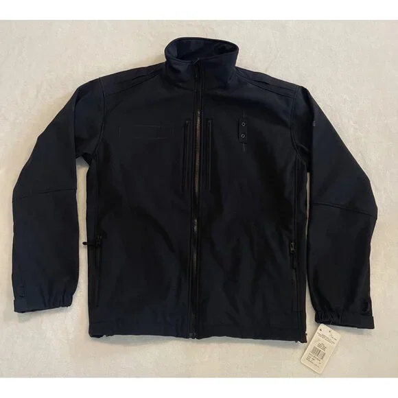 New Spiewak S318ZX Soft Shell Jacket Mens Large Long Dark Navy