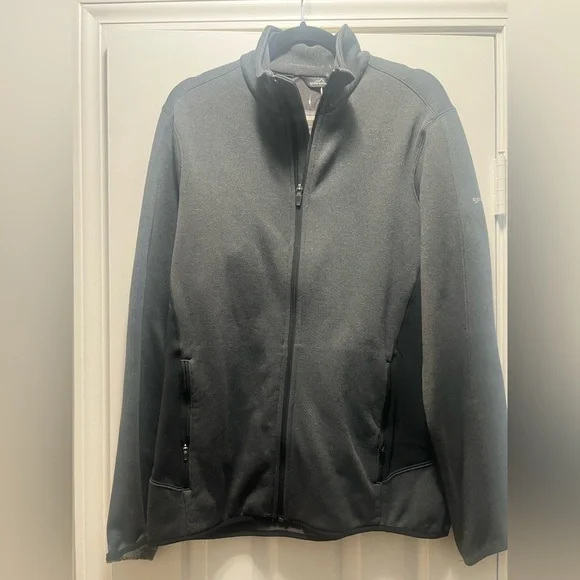 Men's Eddie Bauer Heathered Stretch Fleece Full-Zip Jacket Size M Medium NWT