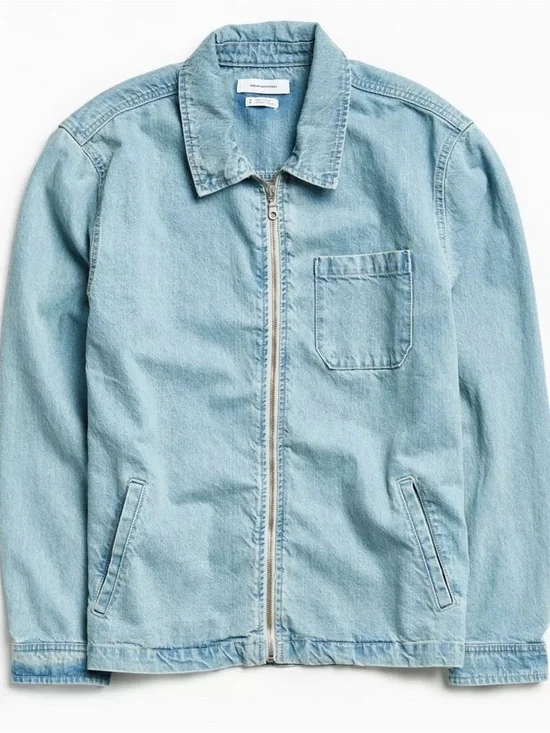 Urban Outfitters Denim Zip Overshirt Jacket – Size Large