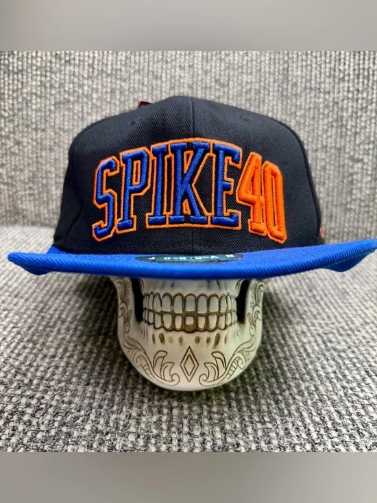 Nike Air Jordan Spike 40 Snapback Hat Black Blue Orange Spike Lee 40 Acres OSFA