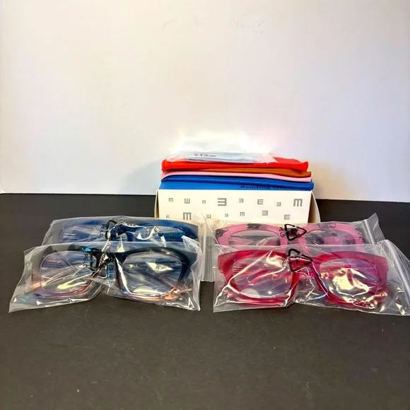 Oprah Style Progressive Reading Glasses +1.75 | 4 Pack Bold Oversized Frames