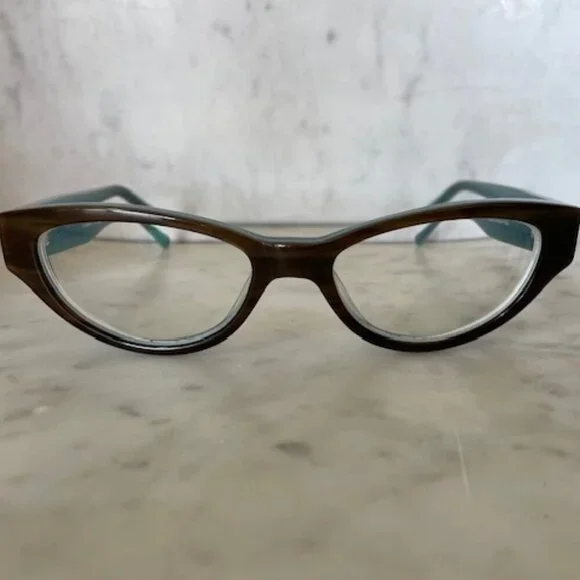 DOLABANY Lucille Glasses Brown Streak Teal 50/17/140