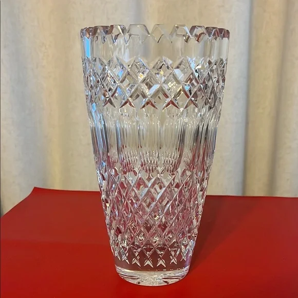 Vintage cut  Crystal Vase