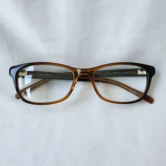 Converse Cat Eye Q402 Brown Full Rim Eye‎ Glasses Medium M 52-16-135  FRAME ONLY